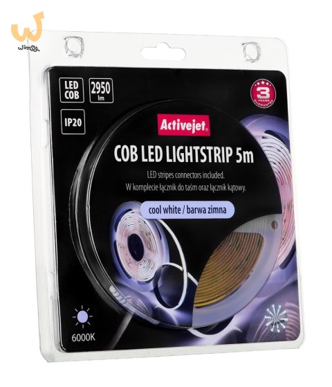 Taśma LED COB 5m barwa zimna IP20 Taśma LED COB 5m barwa zimna IP20