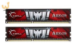 Zestaw pamięci G.SKILL Aegis F3-1600C11D-16GIS (DDR3 DIMM; 2 x 8 GB; 1600 MHz; CL11)