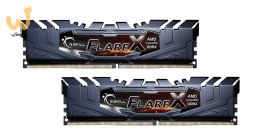 Zestaw pamięci G.SKILL FlareX AMD F4-3200C16D-32GFX (DDR4 DIMM; 2 x 16 GB; 3200 MHz; CL16)