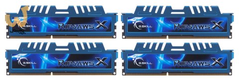 Zestaw pamięci G.SKILL RipjawsX F3-1600C9Q-32GXM (DDR3 DIMM; 4 x 8 GB; 1333 MHz; CL9) Zestaw pamięci G.SKILL RipjawsX F3-1600C9Q-32GXM (DDR3 DIMM; 4 x 8 GB; 1333 MHz; CL9)