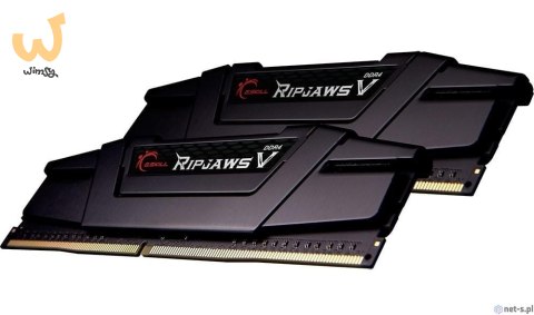 Zestaw pamięci G.SKILL RipjawsV F4-3600C16D-16GVKC (DDR4 DIMM; 2 x 8 GB; 3600 MHz; CL16) Zestaw pamięci G.SKILL RipjawsV F4-3600C16D-16GVKC (DDR4 DIMM; 2 x 8 GB; 3600 MHz; CL16)