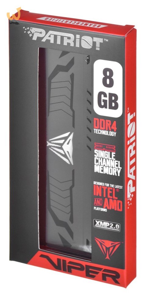 PATRIOT Viper Steel DDR4 8GB 3600MHz CL18 XMP2 PATRIOT Viper Steel DDR4 8GB 3600MHz CL18 XMP2