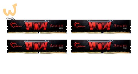Zestaw pamięci G.SKILL Aegis F4-3200C16Q-32GIS (DDR4 DIMM; 4 x 8 GB; 3200 MHz; CL16) Zestaw pamięci G.SKILL Aegis F4-3200C16Q-32GIS (DDR4 DIMM; 4 x 8 GB; 3200 MHz; CL16)