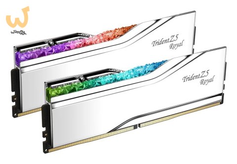 G.SKILL TRIDENT Z5 ROYAL RGB DDR5 2X16GB 6400MHZ CL30 SILVER F5-6400J3039G16GX2-TR5S G.SKILL TRIDENT Z5 ROYAL RGB DDR5 2X16GB 6400MHZ CL30 SILVER F5-6400J3039G16GX2-TR5S