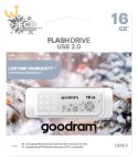 GOODRAM FLASHDRIVE 16GB UME2-WINTER WHITE USB 2.0