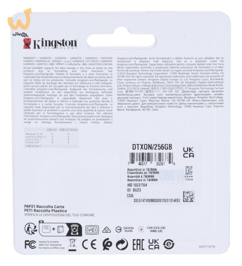 KINGSTON FLASH 256GB USB3.2 DataTraveler Exodia Onyx KINGSTON FLASH 256GB USB3.2 DataTraveler Exodia Onyx