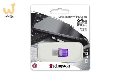 KINGSTON FLASH 64GB USB 3.2 DataTraveler microDuo 3C KINGSTON FLASH 64GB USB 3.2 DataTraveler microDuo 3C