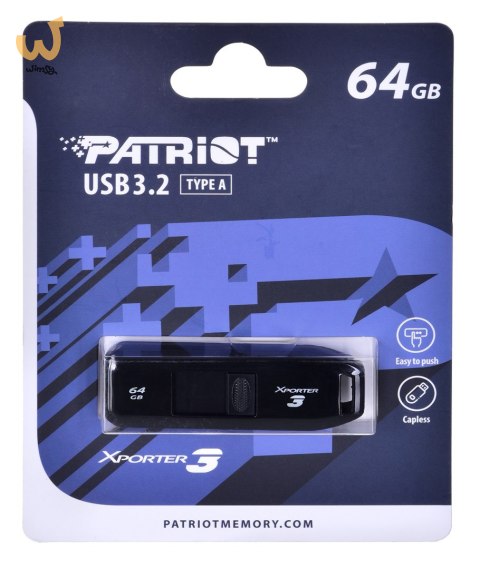 PARTIOT FLASHDRIVE Xporter 3 64GB Type A USB3.2 PARTIOT FLASHDRIVE Xporter 3 64GB Type A USB3.2