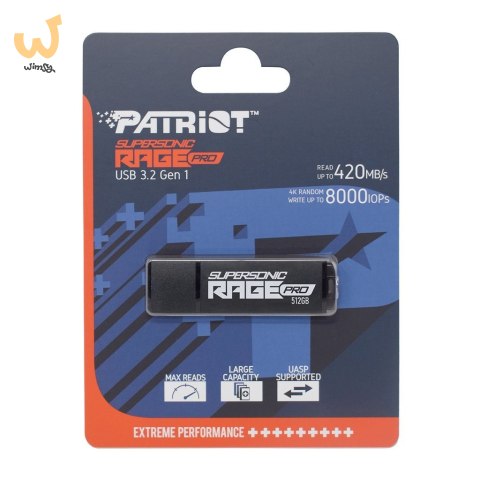 PATRIOT RAGE PRO 420/400 MB/s 512GB USB 3.2 PATRIOT RAGE PRO 420/400 MB/s 512GB USB 3.2