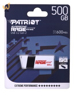 Patriot Rage Prime 600 MB/s 512GB USB 3.2 8k IOPs