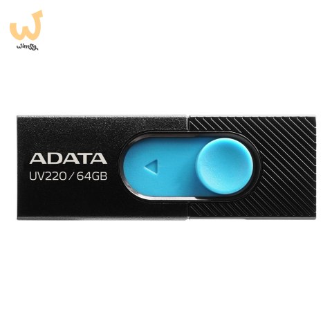Pendrive ADATA UV220 AUV220-64G-RBKBL (64GB; USB 2.0; kolor czarny)