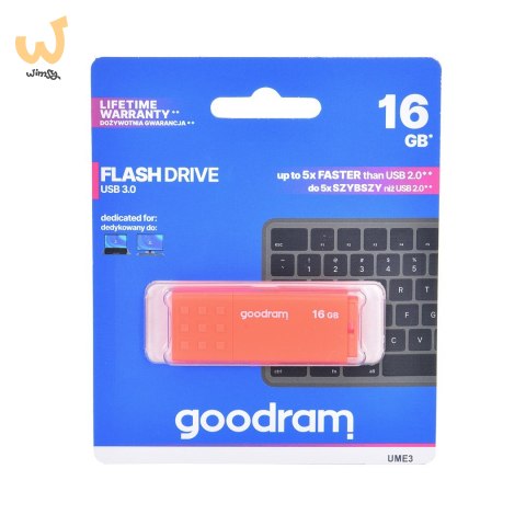 Pendrive GoodRam UME3 UME3-0160O0R11 (16GB; USB 3.0; kolor pomarańczowy)