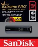 Pendrive SanDisk EXTREME PRO SDCZ880-256G-G46 (256GB; USB 3.1; kolor czarny)