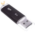 Pendrive Silicon Power Ultima U02 8GB USB 2.0 kolor czarny (SP008GBUF2U02V1K)