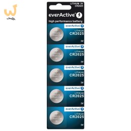 Bateria litowa guzikowa everActive CR2025 3V blister 5szt