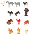 Figurki zwierzęta morskie dzikie zagrodowe dinozaury zestaw mix 48sztuk