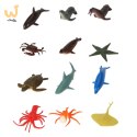 Figurki zwierzęta morskie dzikie zagrodowe dinozaury zestaw mix 48sztuk