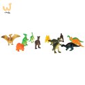 Figurki zwierzęta morskie dzikie zagrodowe dinozaury zestaw mix 48sztuk