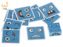 Klocki kreatywne montessori wyzwania zmieniające twarz emocje