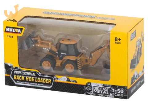 Koparka ładowarka metalowa z ruchomymi łyżkami Die-Cast H-toys 1704 1:50 Koparka ładowarka metalowa z ruchomymi łyżkami Die-Cast H-toys 1704 1:50