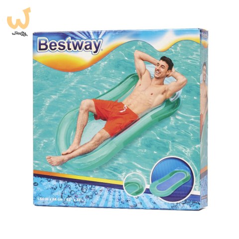 Materac dmuchany do pływania z siatką BESTWAY 43103 miętowy Materac dmuchany do pływania z siatką BESTWAY 43103 miętowy