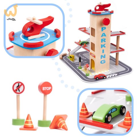 Parking drewniany garaż LULILO BENINO piętrowy Parking drewniany garaż LULILO BENINO piętrowy