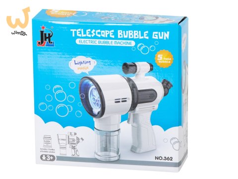 Pistolet do robienia baniek mydlanych biały Pistolet do robienia baniek mydlanych biały