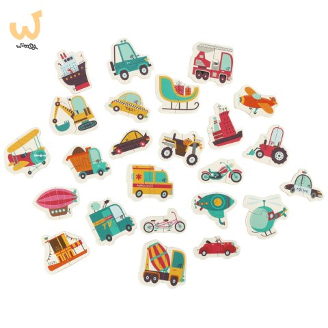 Puzzle w puszce pojazdy 24 puzzle Puzzle w puszce pojazdy 24 puzzle