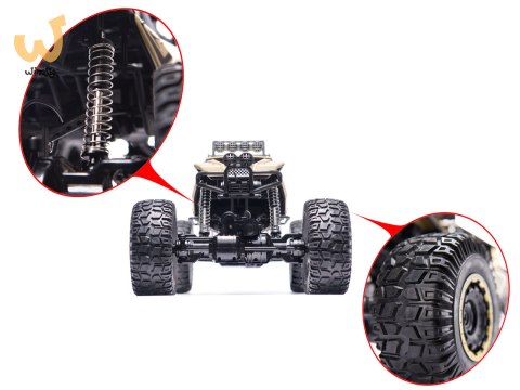 Samochód zdalnie sterowany 2,4GHz 1:8 51cm metal złoty Samochód zdalnie sterowany 2,4GHz 1:8 51cm metal złoty