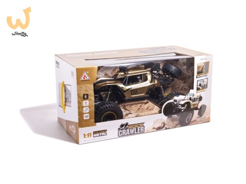 Samochód zdalnie sterowany 2,4GHz 1:8 51cm metal złoty Samochód zdalnie sterowany 2,4GHz 1:8 51cm metal złoty