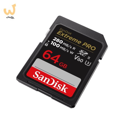 KARTA SANDISK EXTREME PRO SDXC 64GB 280/100 MB/s V60 UHS-II KARTA SANDISK EXTREME PRO SDXC 64GB 280/100 MB/s V60 UHS-II