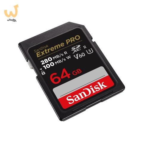 KARTA SANDISK EXTREME PRO SDXC 64GB 280/100 MB/s V60 UHS-II KARTA SANDISK EXTREME PRO SDXC 64GB 280/100 MB/s V60 UHS-II