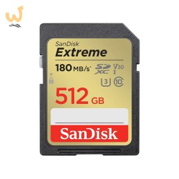 KARTA SANDISK EXTREME SDXC 512 GB 180/130 MB/s C10 V30 UHS-I U3