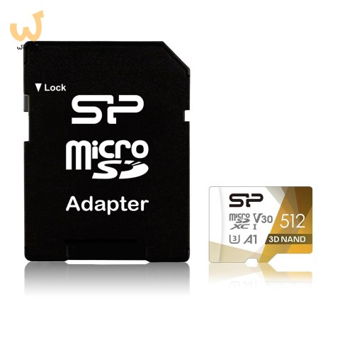 Karta pamięci Silicon Power microSDXC Superior Pro 512GB V30 UHS-1 U3 A1 + ADAPTER microSD-SD Karta pamięci Silicon Power microSDXC Superior Pro 512GB V30 UHS-1 U3 A1 + ADAPTER microSD-SD