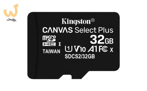 Karta pamięci z adapterem Kingston Canvas Select Plus SDCS2/32GB (32GB; Class 10, Class U1, V10; + adapter)