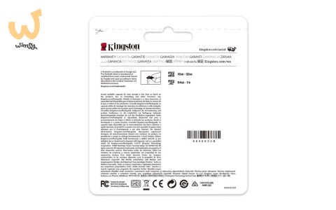 Karta pamięci z adapterem Kingston Canvas Select Plus SDCS2/64GB (64GB; Class 10, Class U1, V10; + adapter) Karta pamięci z adapterem Kingston Canvas Select Plus SDCS2/64GB (64GB; Class 10, Class U1, V10; + adapter)