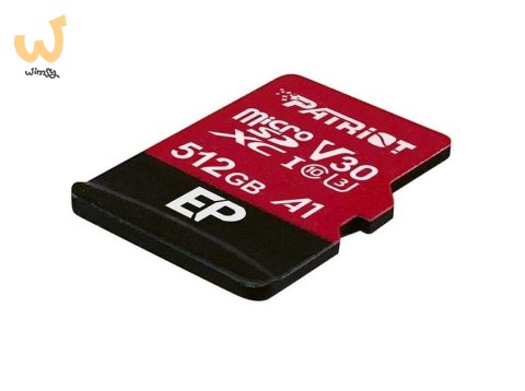 Karta pamięci z adapterem Patriot Memory EP Pro PEF512GEP31MCX (512GB; Class 10, Class A1, Class U3, V30; Adapter, Karta pamięci Karta pamięci z adapterem Patriot Memory EP Pro PEF512GEP31MCX (512GB; Class 10, Class A1, Class U3, V30; Adapter, Karta pamięci
