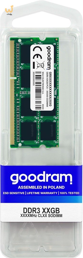 Pamięć GoodRam GR1333S364L9S/4G (DDR3 SO-DIMM; 1 x 4 GB; 1333 MHz; CL9) Pamięć GoodRam GR1333S364L9S/4G (DDR3 SO-DIMM; 1 x 4 GB; 1333 MHz; CL9)