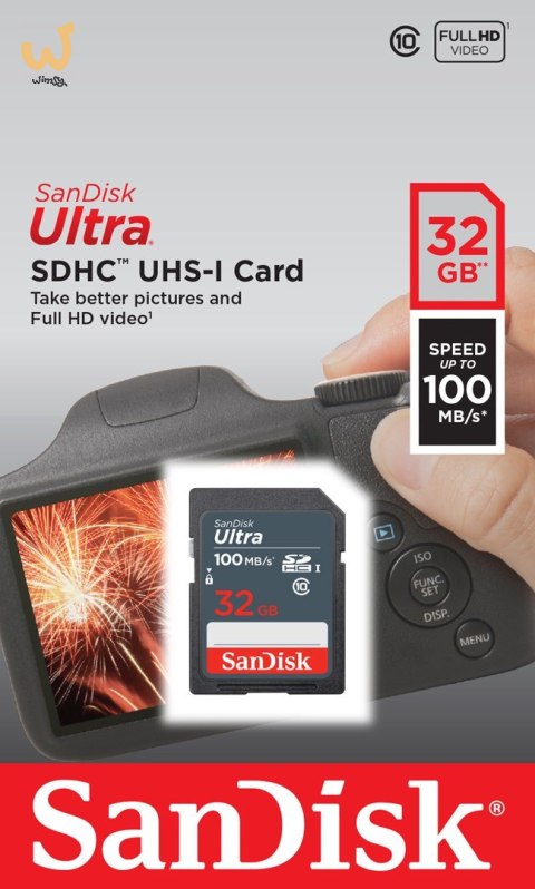 SANDISK ULTRA SDHC 32GB 100MB/s SANDISK ULTRA SDHC 32GB 100MB/s