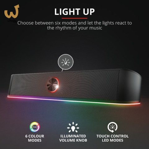 Głośnik TRUST GXT619 THORNE RGB LED SOUNDBAR Głośnik TRUST GXT619 THORNE RGB LED SOUNDBAR