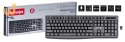 Activejet K-3803SW Klawiatura bezprzewodowa zasilanie baterią 1x 1,5V AAA czarna