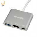 Adapter IBOX IUH3CFT1 (kolor srebrny)