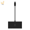 Hub Belkin USB-C Multimedia Adapter 4-in-1 Core Hub 1x4k HDMI/1xVGA/1xUSB-A/1xRJ45 Gigabit Black