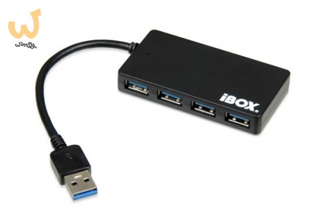 Hub IBOX USB 3.0 CZARNY 4-PORTY, SLIM IUH3F56 (4x USB 3.0; kolor czarny) Hub IBOX USB 3.0 CZARNY 4-PORTY, SLIM IUH3F56 (4x USB 3.0; kolor czarny)