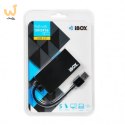 Hub IBOX USB 3.0 CZARNY 4-PORTY, SLIM IUH3F56 (4x USB 3.0; kolor czarny)
