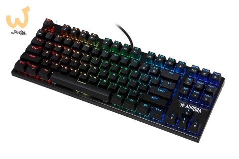KLAWIATURA I-BOX AURORA K-2R RGB, MECHANICZNA, BLUE SWITCH, GAMING KLAWIATURA I-BOX AURORA K-2R RGB, MECHANICZNA, BLUE SWITCH, GAMING