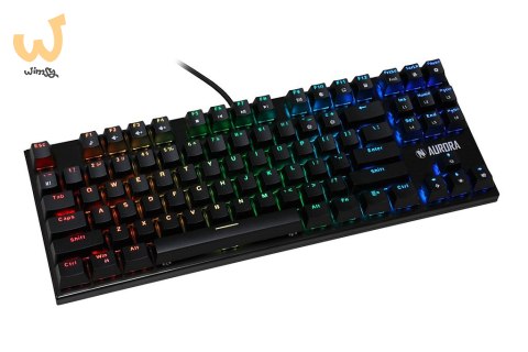 KLAWIATURA I-BOX AURORA K-2R RGB, MECHANICZNA, BLUE SWITCH, GAMING KLAWIATURA I-BOX AURORA K-2R RGB, MECHANICZNA, BLUE SWITCH, GAMING