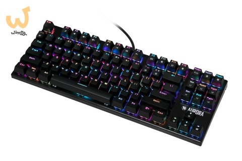 KLAWIATURA I-BOX AURORA K-2R RGB, MECHANICZNA, BLUE SWITCH, GAMING KLAWIATURA I-BOX AURORA K-2R RGB, MECHANICZNA, BLUE SWITCH, GAMING