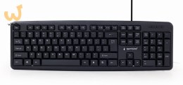 Klawiatura GEMBIRD KB-U-103-RU (USB 2.0; (US); kolor czarny)