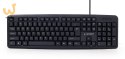 Klawiatura GEMBIRD KB-U-103 (USB 2.0; (US); kolor czarny)